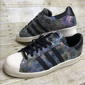 Adidas Superstar 80’s Metallic Snakeskin Size 10